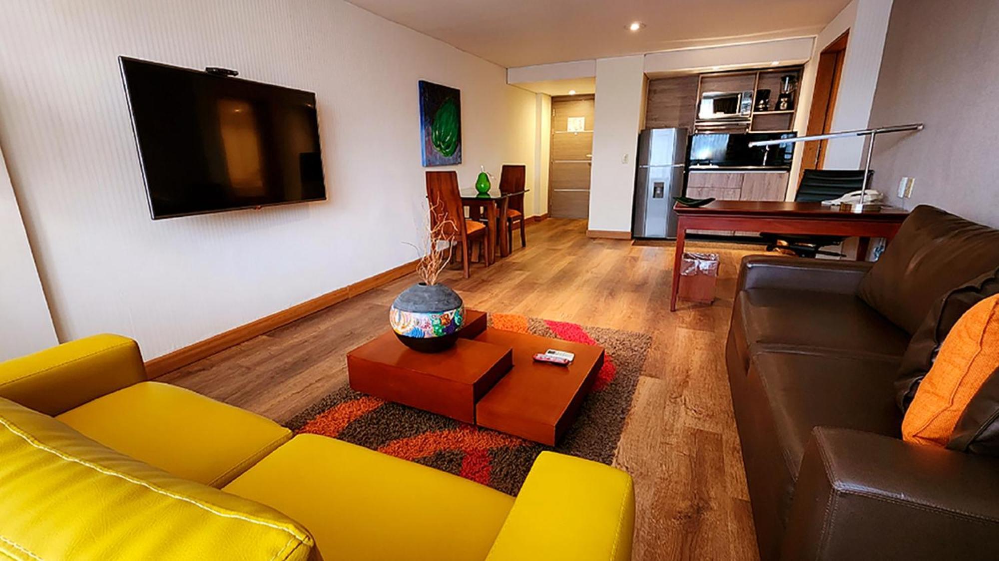 Bogota Plaza Hotel Luaran gambar A living room in a serviced apartment in Lima, Peru